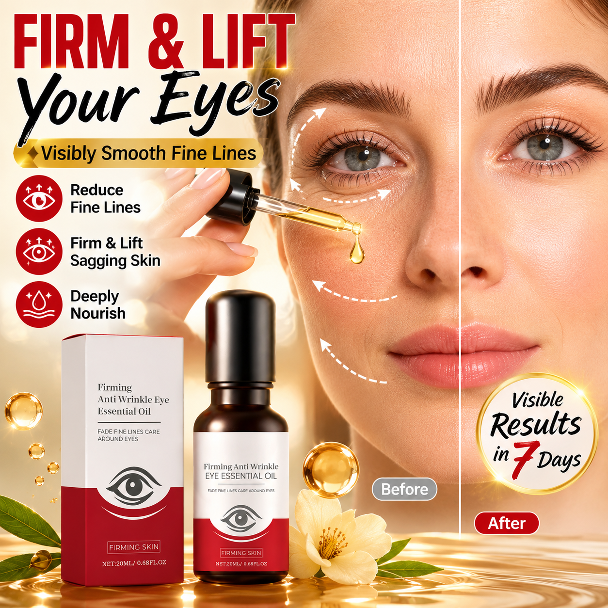 👁️✨ The Eye Essential Oil That Keeps Your Eyes Looking Smooth—Make you look 20 Years Younger 💖-QO