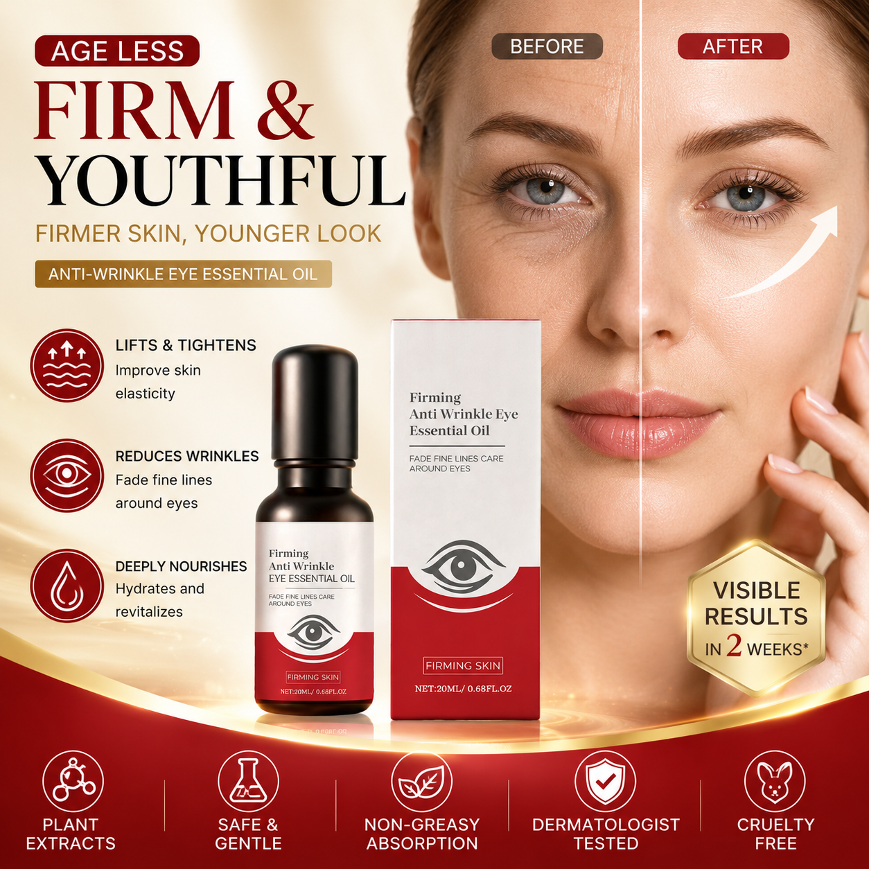 👁️✨ The Eye Essential Oil That Keeps Your Eyes Looking Smooth—Make you look 20 Years Younger 💖-QO