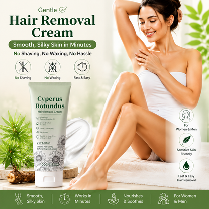 🌿Gentle Hair Removal Cream | For Women & Men, Sensitive Skin-FX