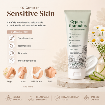 🌿Gentle Hair Removal Cream | For Women & Men, Sensitive Skin-FX