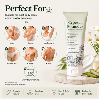 🌿Gentle Hair Removal Cream | For Women & Men, Sensitive Skin-FX