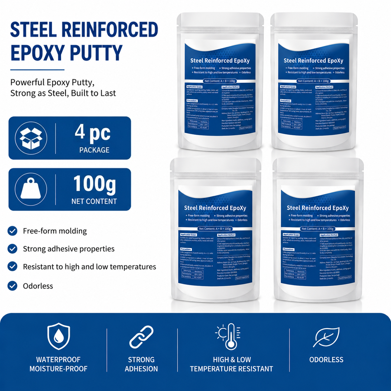 🔥 BUY 3 GET FREE 1 (4 PACKS) – Contractor Value Pack - Perfect for ongoing repair