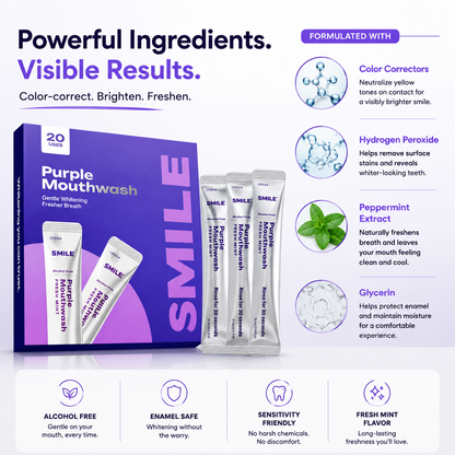 💜 Purple Mouthwash | Fresh Breath & Brilliant Smile ✨-QO