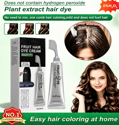 🔥Fruit Essence Hair Dyeing Comb - QO