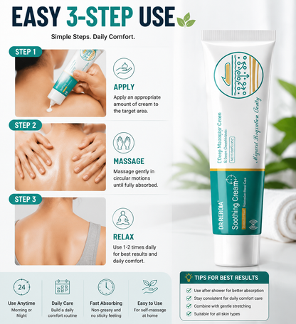 🌿💖 Deep Massage Care Cream🌿💆‍♂️ –Daily Comfort Care for Stiffness, Tension & Dry Skin-FX
