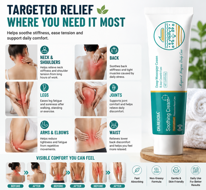 🌿💖 Deep Massage Care Cream🌿💆‍♂️ –Daily Comfort Care for Stiffness, Tension & Dry Skin-FX