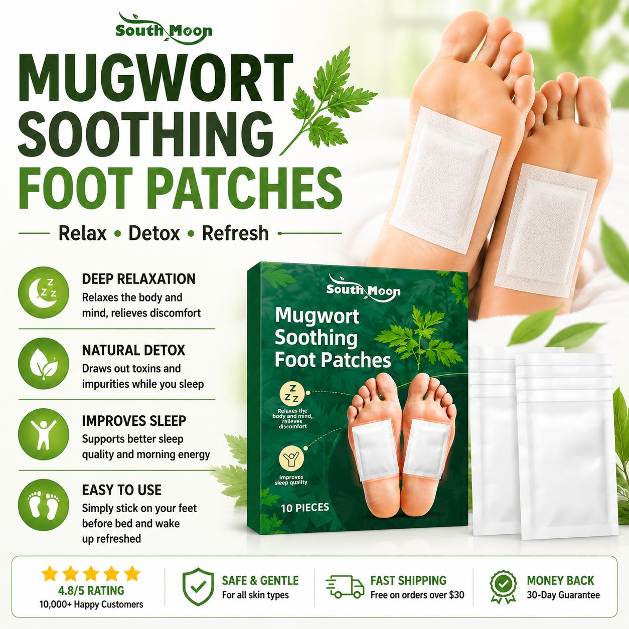 Mugwort Soothing Foot Patches -QO