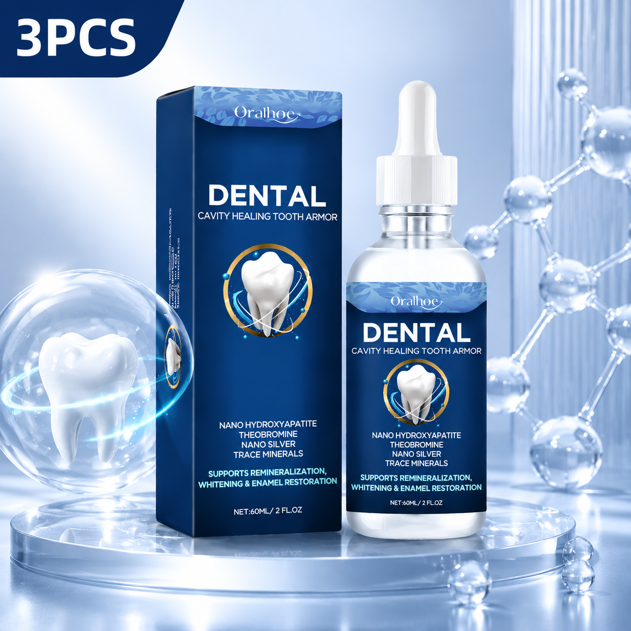 🦷 Dental Care Liquid – Supports Enamel Health & Gum Care, Freshens Breath-QE