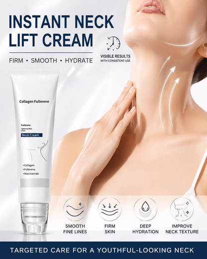 ✨Instant Neck Lift Cream — 🧴 Infused with Retinol & Hyaluronic Acid | Firms the Neck, Reduces Wrinkles & Double Chin-FX