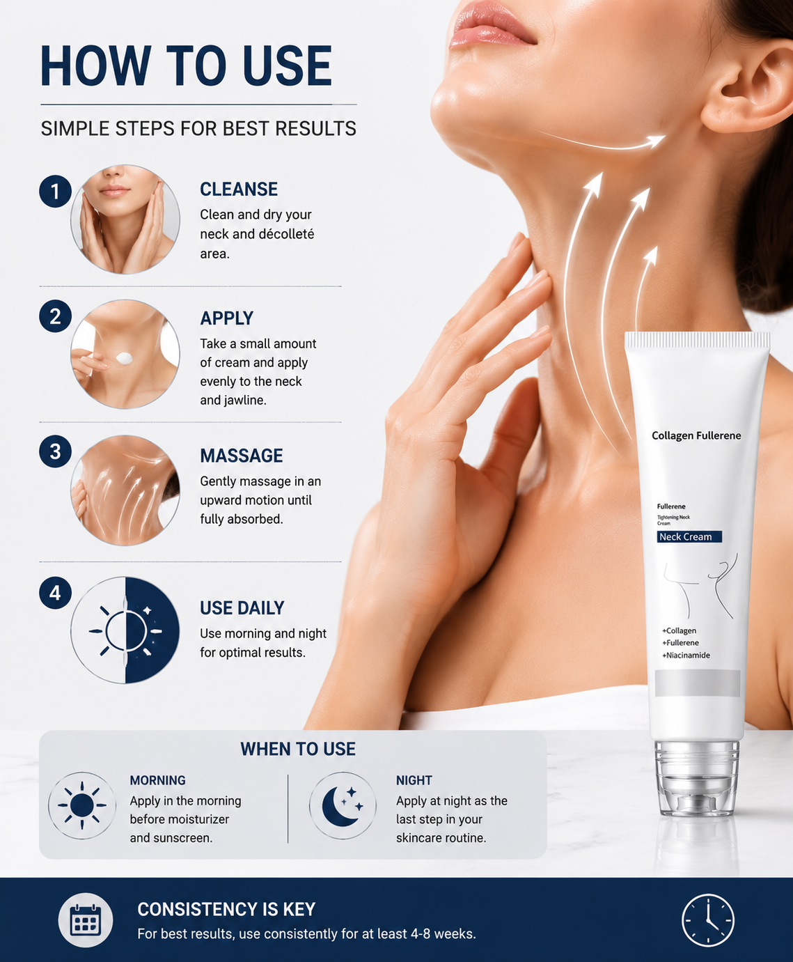 ✨Instant Neck Lift Cream — 🧴 Infused with Retinol & Hyaluronic Acid | Firms the Neck, Reduces Wrinkles & Double Chin-FX