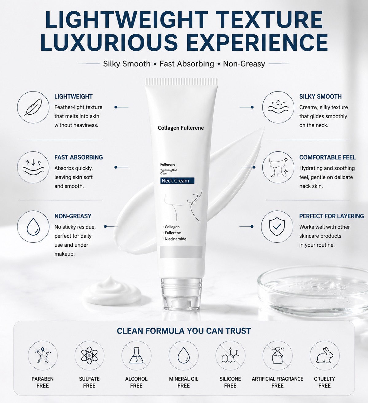 ✨Instant Neck Lift Cream — 🧴 Infused with Retinol & Hyaluronic Acid | Firms the Neck, Reduces Wrinkles & Double Chin-FX