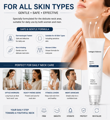 ✨Instant Neck Lift Cream — 🧴 Infused with Retinol & Hyaluronic Acid | Firms the Neck, Reduces Wrinkles & Double Chin-FX