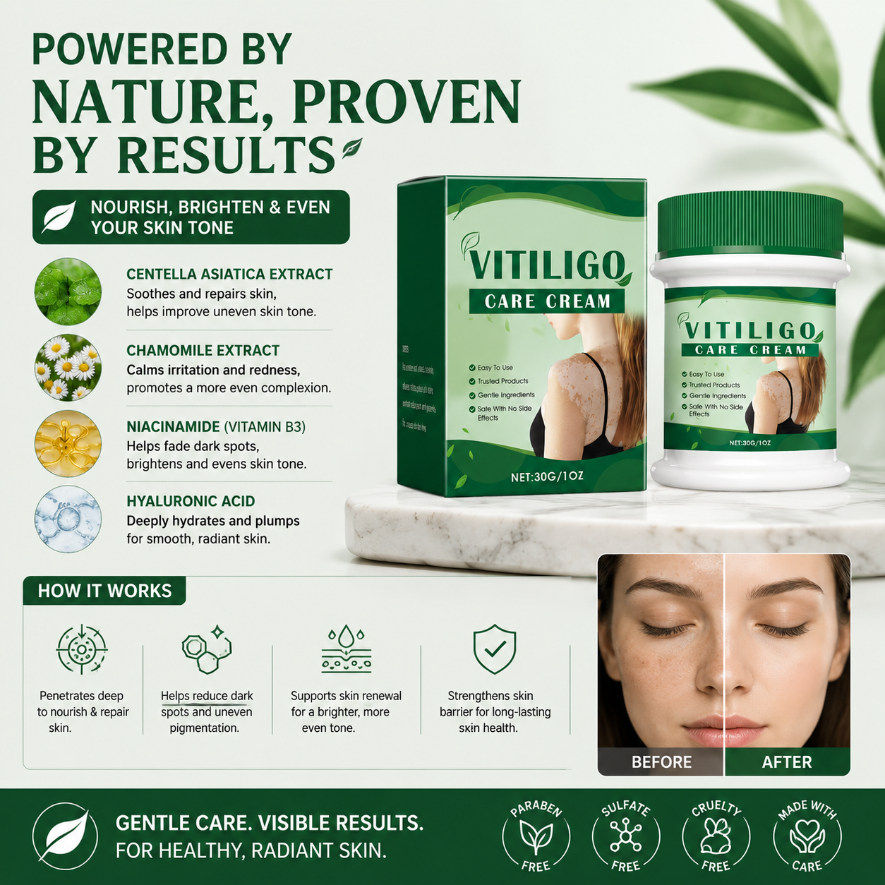 ✨ Skin Tone Evening Care Cream 🌿 – Helps Improve the Appearance of Uneven Skin Tone 💖-QR
