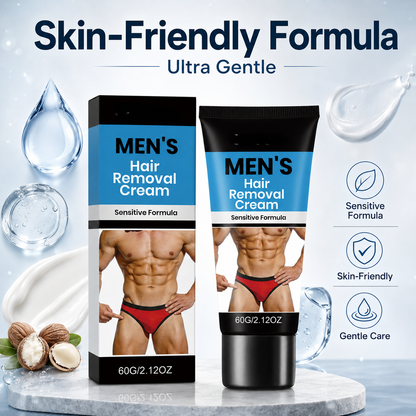 🔥 Men’s Fast-Acting Hair Removal Cream | Smooth Skin in Minutes, No Razor Burn-QO