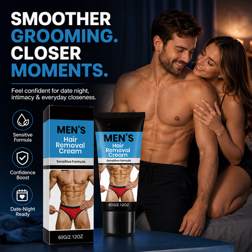 🔥 Men’s Fast-Acting Hair Removal Cream | Smooth Skin in Minutes, No Razor Burn-QO