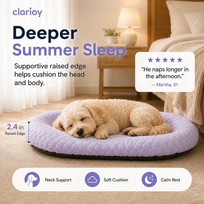 Pet Cooling Pad Mat for Dogs and Cats - Ice Silk Summer Cool Bed Blanket in Gradient Colours-QO
