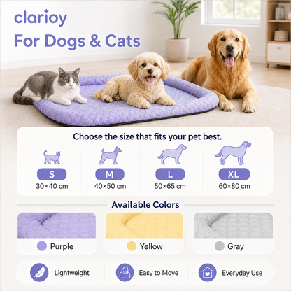 Pet Cooling Pad Mat for Dogs and Cats - Ice Silk Summer Cool Bed Blanket in Gradient Colours-QO