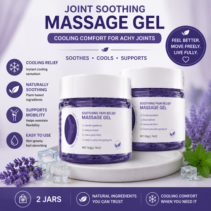 🌿 Joint Soothing Massage Gel ✨ – Cooling Comfort 💆‍♀️ for Knees 🦵 Elbows 💪 & Shoulders-QR