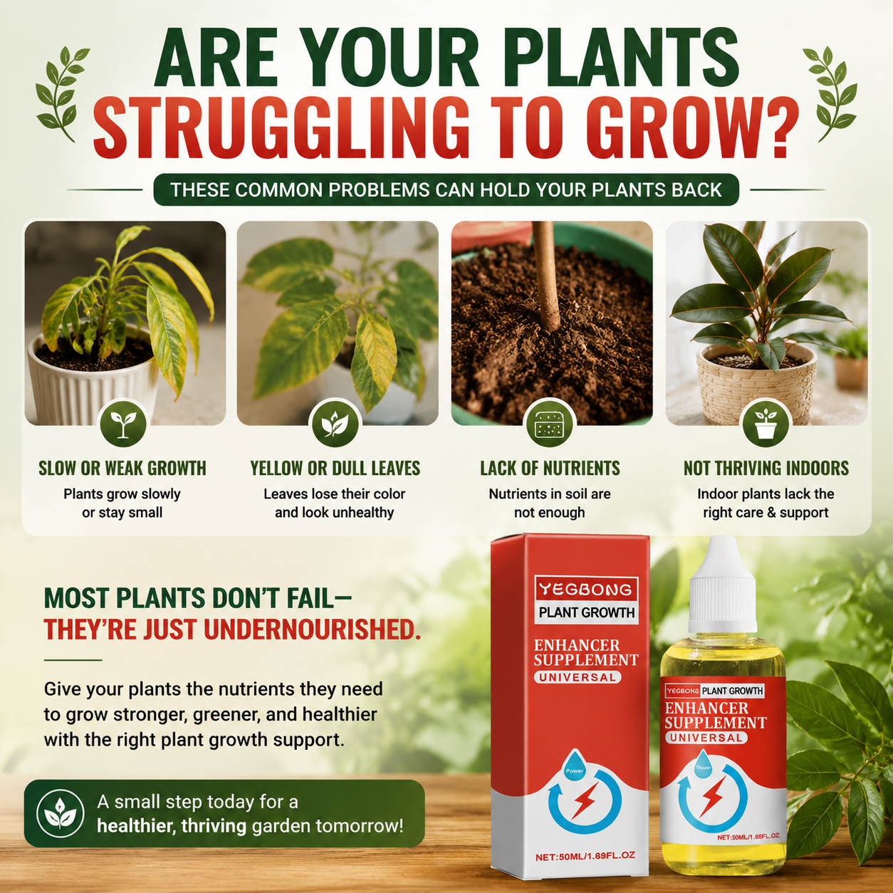 🌿Universal Plant Growth Enhancer 🌱 Concentrated Liquid Formula for Strong Roots, Faster Growth & Vibrant Green Plants-FX
