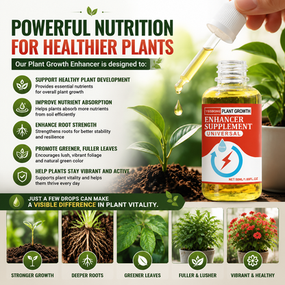 🌿Universal Plant Growth Enhancer 🌱 Concentrated Liquid Formula for Strong Roots, Faster Growth & Vibrant Green Plants-FX