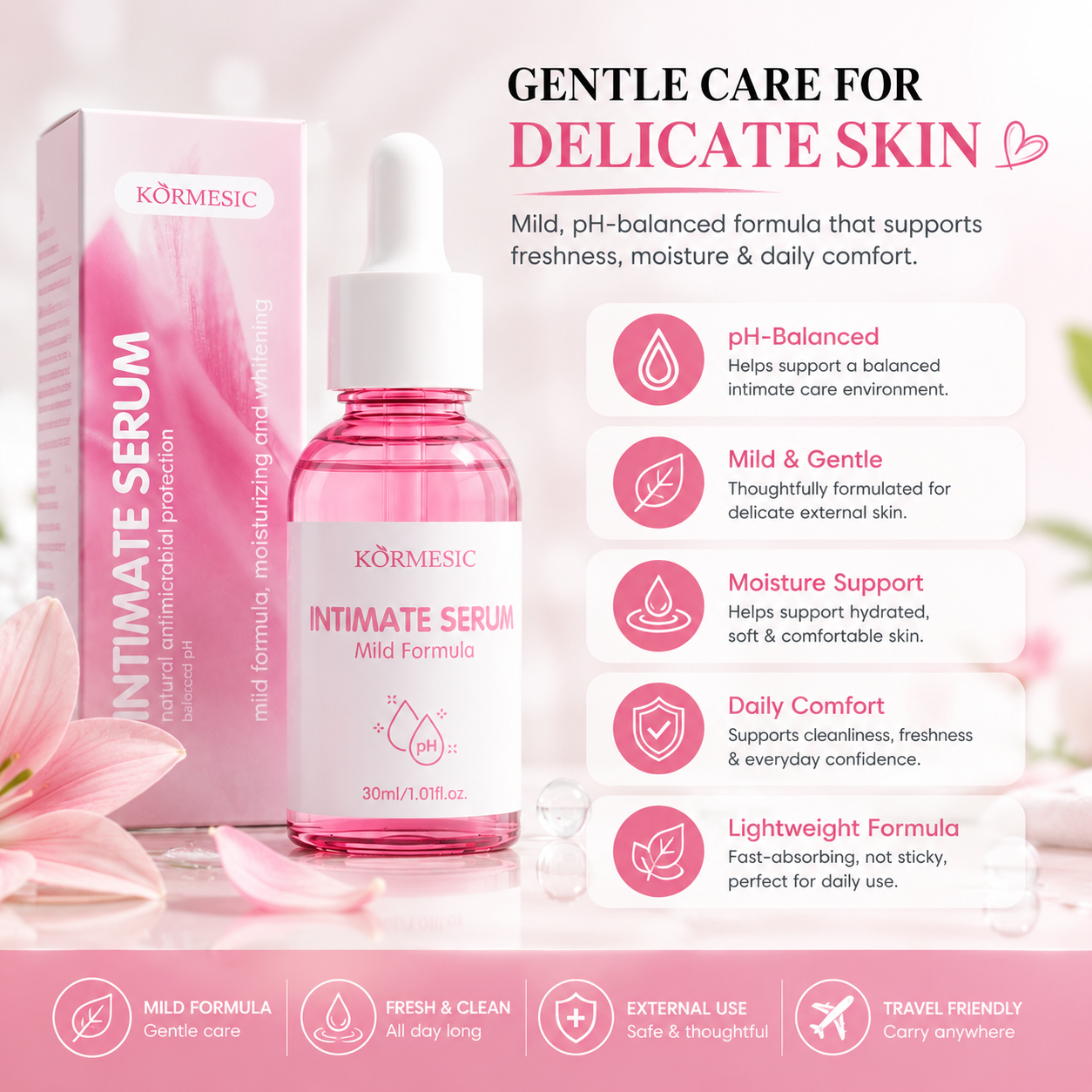 🌸 Intimate Serum – Gentle Feminine Freshness, Moisture & Daily Comfort Care-FX