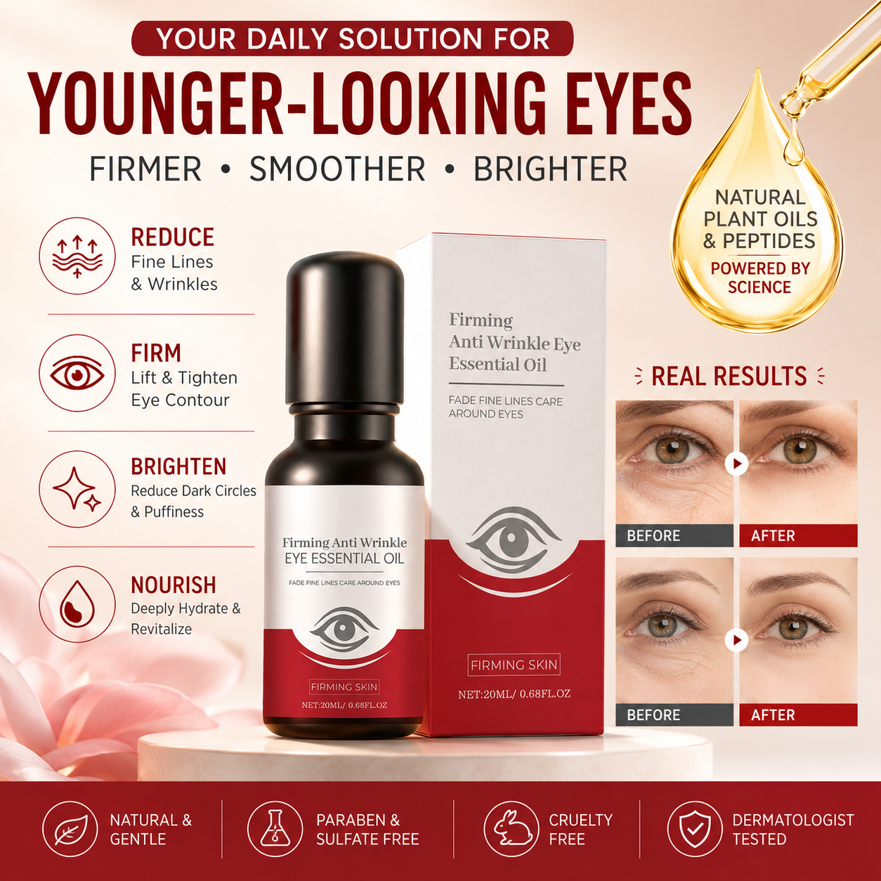 👁️✨ The Eye Essential Oil That Keeps Your Eyes Looking Smooth—Make you look 20 Years Younger 💖-QO