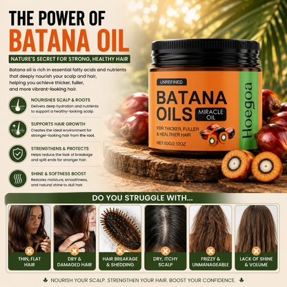 🔥 Batana Oils Miracle Oil – Hair Growth Support for Thicker, Fuller & Healthier-Looking Hair-FX