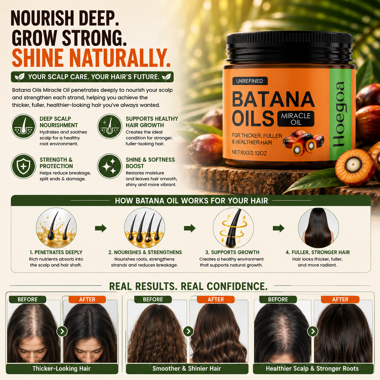 🔥 Batana Oils Miracle Oil – Hair Growth Support for Thicker, Fuller & Healthier-Looking Hair-FX
