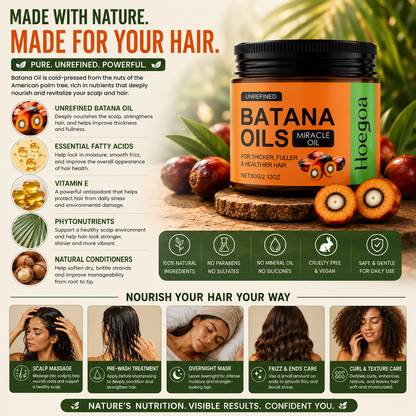 🔥 Batana Oils Miracle Oil – Hair Growth Support for Thicker, Fuller & Healthier-Looking Hair-FX