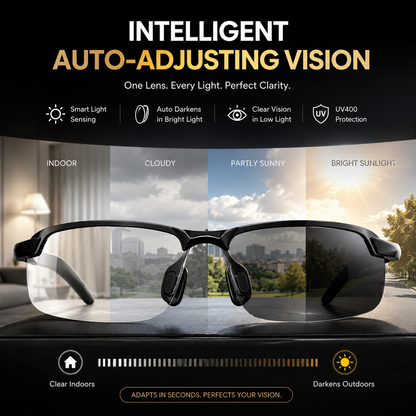 🕶️Smart Vision Glasses – Anti-Glare UV Protection with Infrared Night Vision & Impact-Resistant Lenses-QE