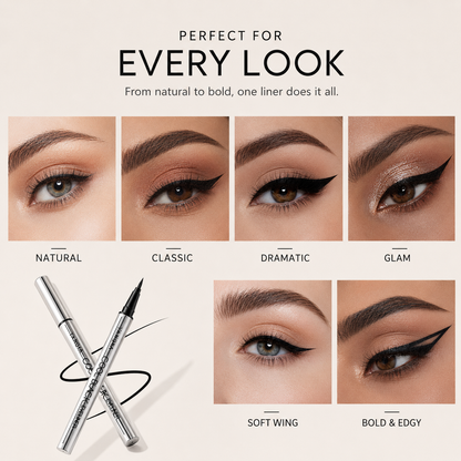 Long-lasting eyeliner -lightweight, waterproof,vegan,cruelty-free,24-hour smooth application-QE