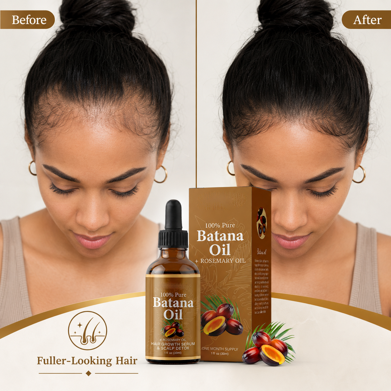 🌿✨ Batana Hair Care Essential Oil – Daily Hair & Scalp Support for Stronger, Healthier-Looking Hair 💖-QO