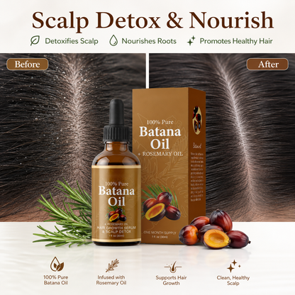 🌿✨ Batana Hair Care Essential Oil – Daily Hair & Scalp Support for Stronger, Healthier-Looking Hair 💖-QO