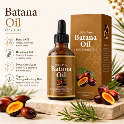 🌿✨ Batana Hair Care Essential Oil – Daily Hair & Scalp Support for Stronger, Healthier-Looking Hair 💖-QO