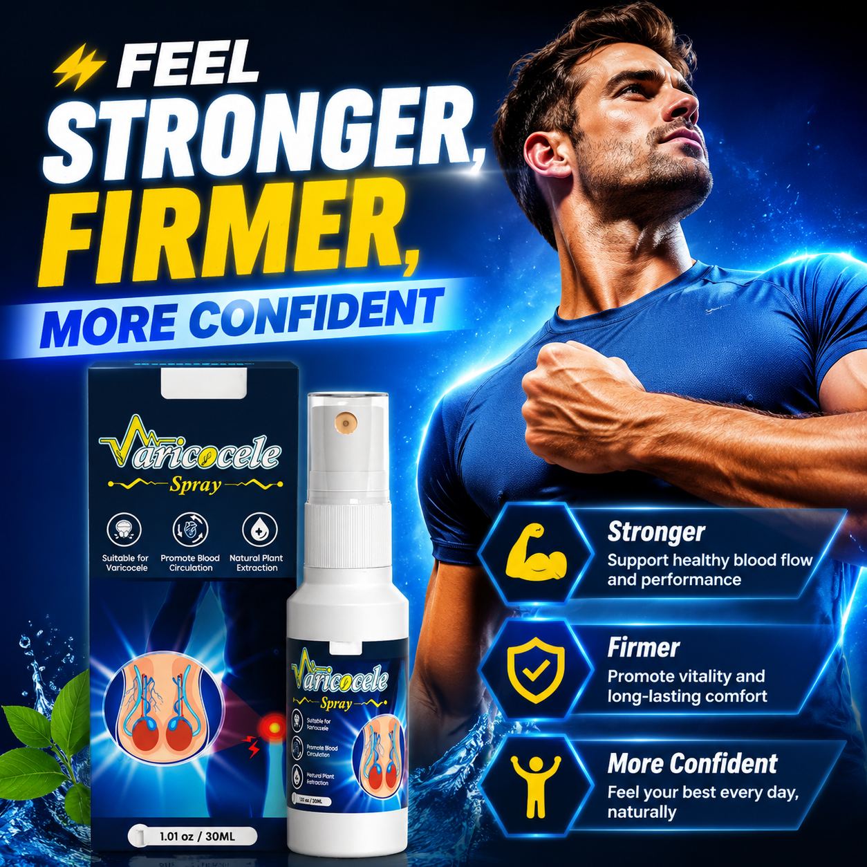 💥Feel Stronger, Firmer, More Confident – Men’s Daily Performance Support -QO