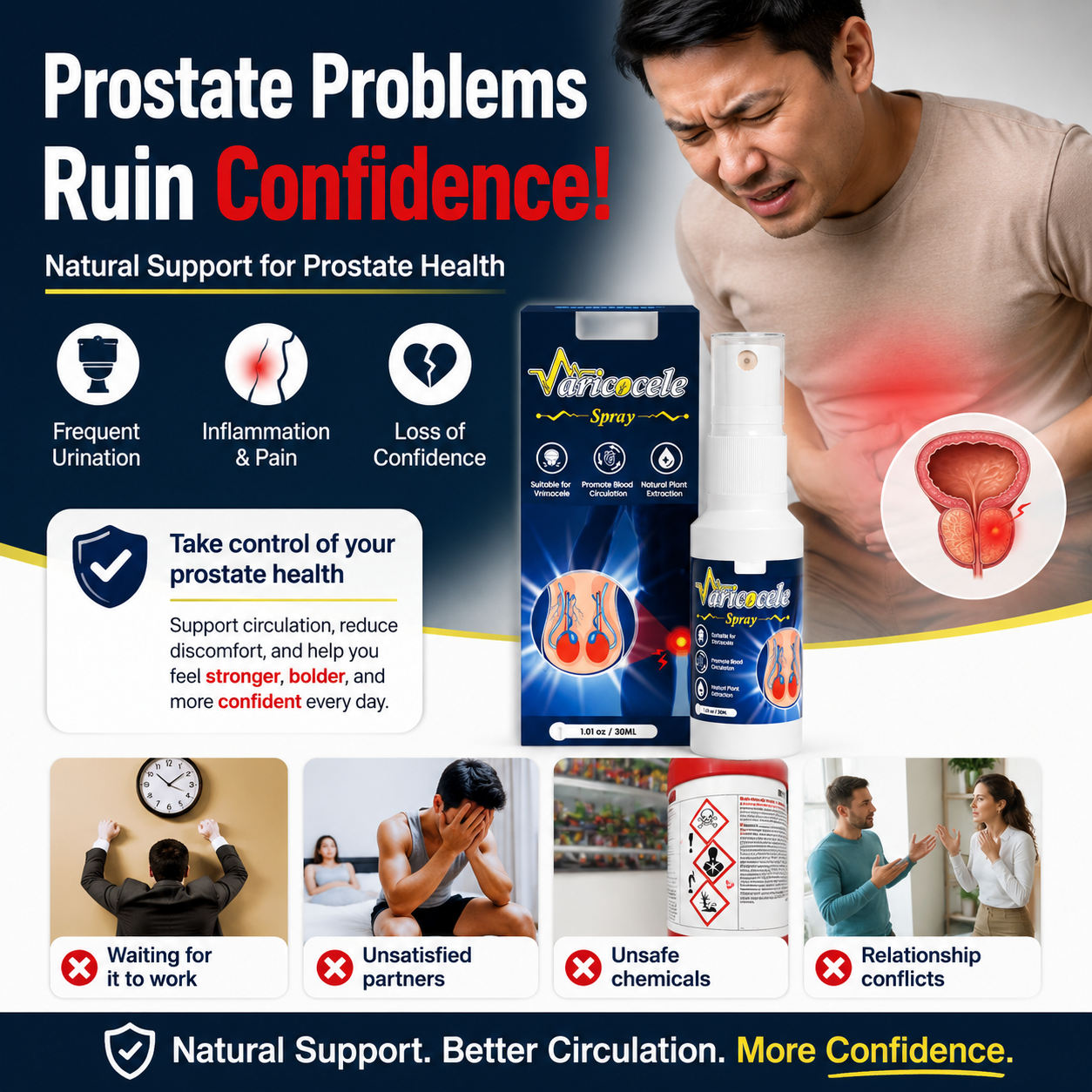 💥Feel Stronger, Firmer, More Confident – Men’s Daily Performance Support -QO