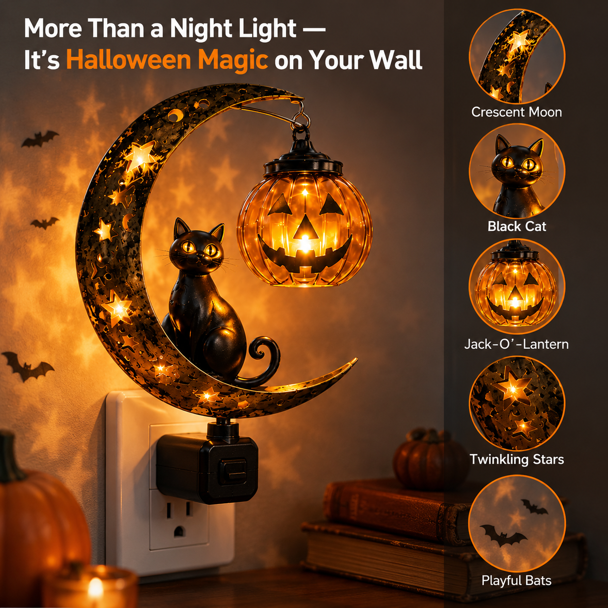 ✨ The Cutest Halloween Plug-In Lamp You'll Ever Own – Limited Halloween Sale -QO