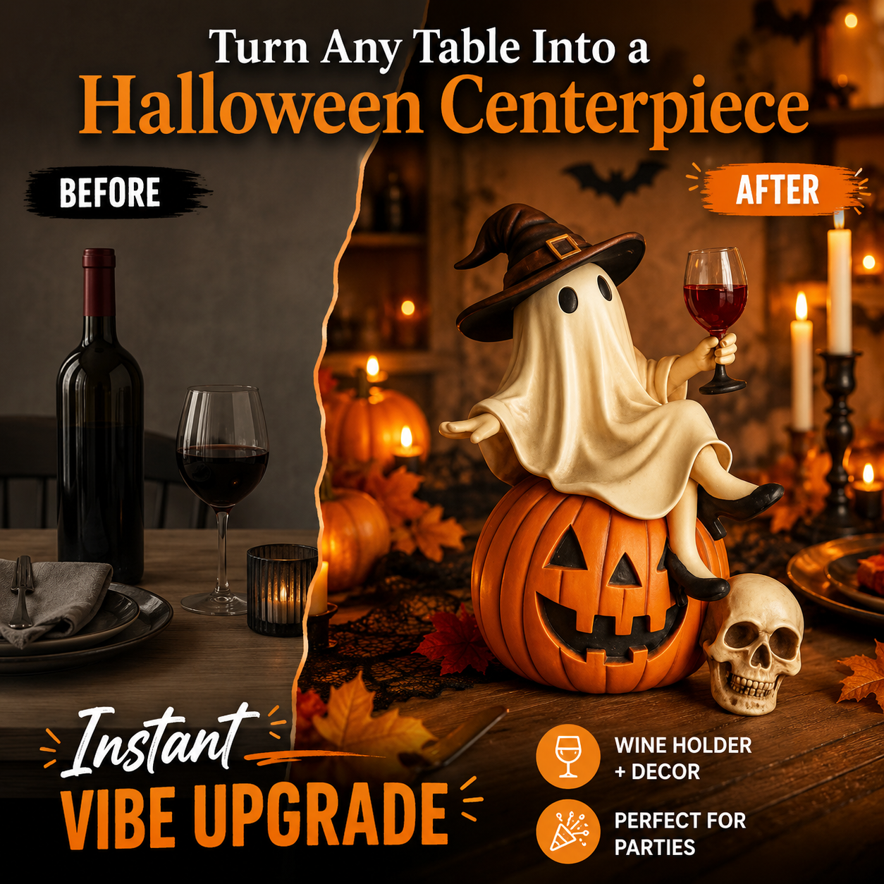 🔥Exclusive Limited Item 👍🔥50%OFF👻 Meet Your New Halloween Wine Butler  Bring spooky charm and a playful touch to every wine night.-QO