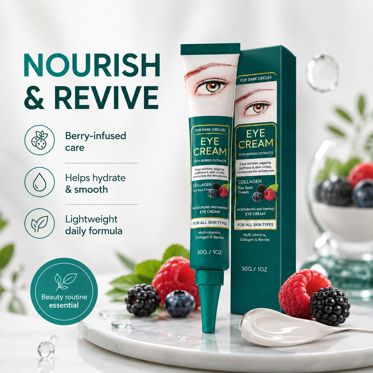 🚨 LIMITED TIME OFFER 🚨 🔥 49% OFF 👁️ Eye Cream for a Brighter, Youthful & Refreshed Look ✨💚-QO
