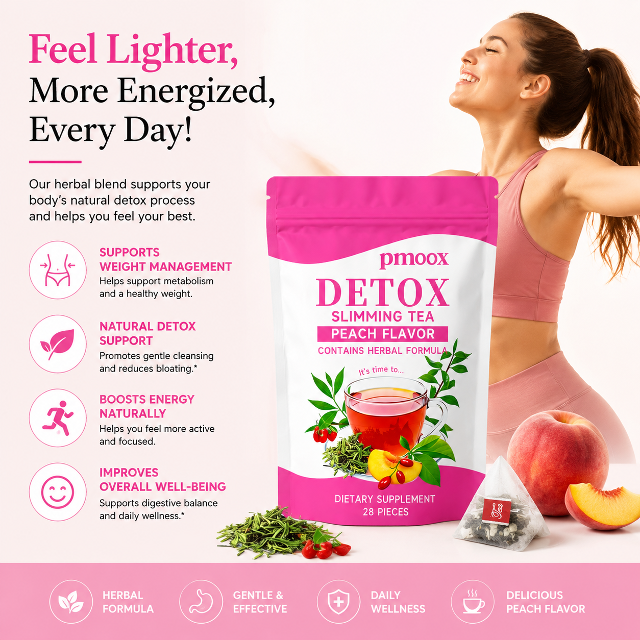 Functional herbal tea designed to support hormonal balance-QO