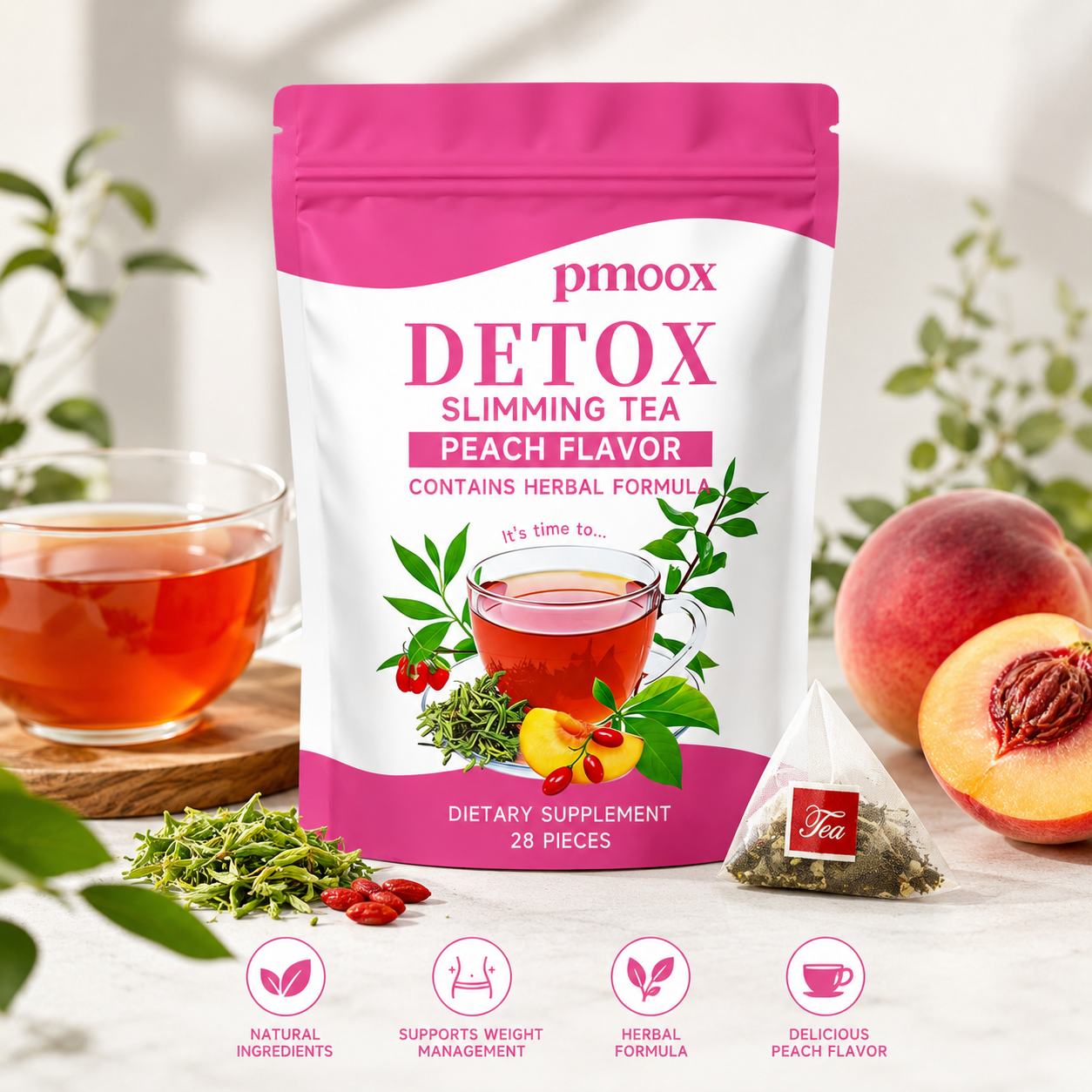 Functional herbal tea designed to support hormonal balance-QO