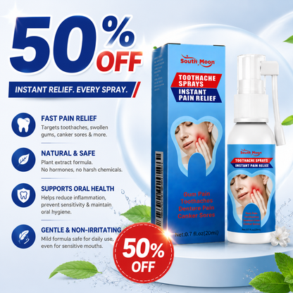 🛒50% OFF🔥-🌿 South Moon Toothache Spray – Instant Pain Relief, Natural & Gentle-QE