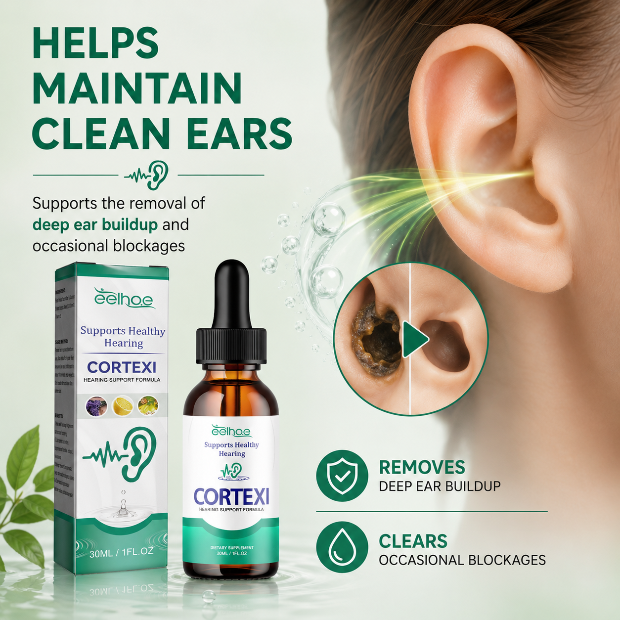 👂Tinnitus Relief Ear Drops – Supports Healthy Hearing & Ear Comfort-QE