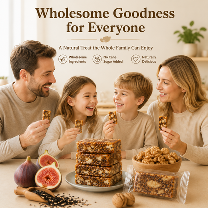 Fig, Walnut & Black Sesame Pie – Natural Sweetness, Crispy Texture, Healthy Snack-QE
