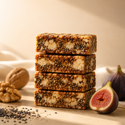 Fig, Walnut & Black Sesame Pie – Natural Sweetness, Crispy Texture, Healthy Snack-QE