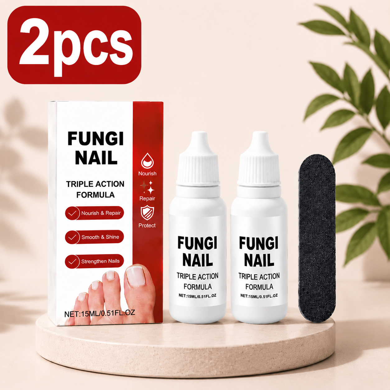 💧 Fungi Triple Action Nutrient Oil – Natural Care Drops for Damaged Nails-QE