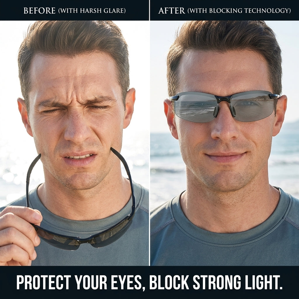 🕶️Smart Vision Glasses – Anti-Glare UV Protection with Infrared Night Vision & Impact-Resistant Lenses-QE
