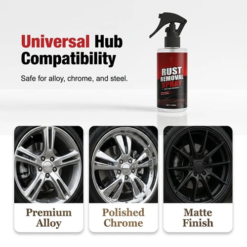 Wheel Rust Remover and Cleaner Spray-QO