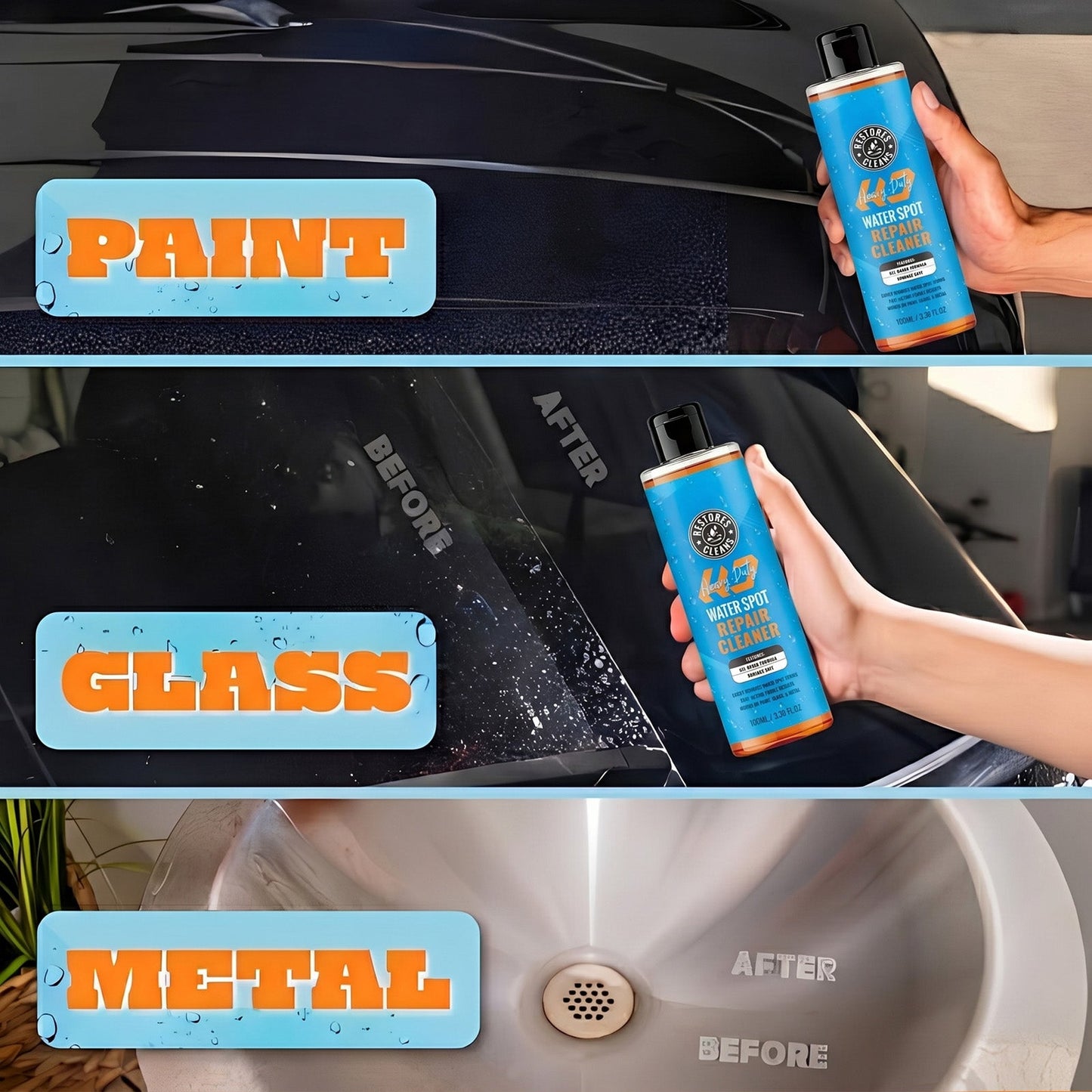 ⏰🔥LIMITED TIME 49% OFF! ✨ 🚗✨ Pro Water Spot Eraser Gel – Restore a Cleaner, Clearer Shine-FX