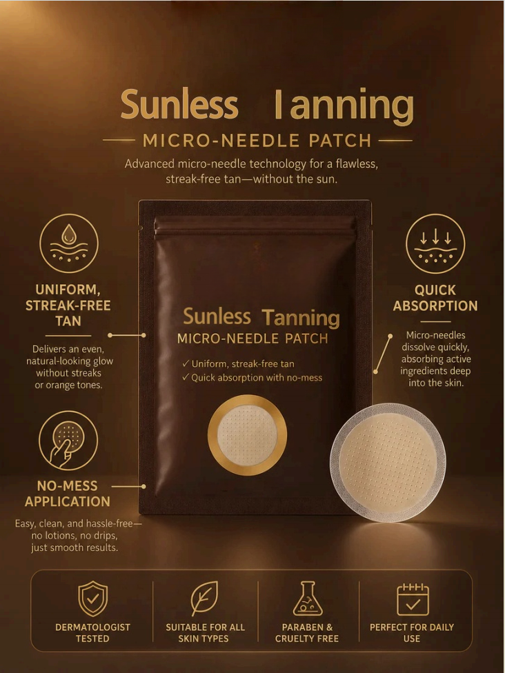 ☀️ Tanning Patch – Easy Self-Tanning Patch for a Natural Sun-Kissed Glow Without Sun Exposure -FX